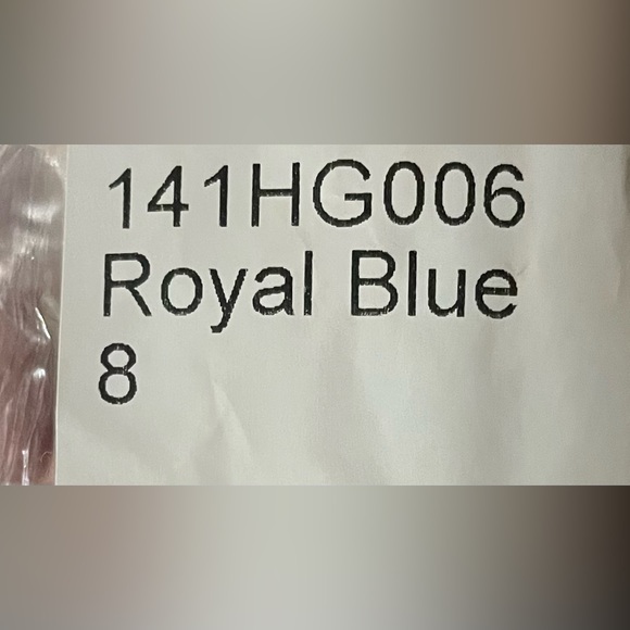 Royal Blue Evening Down - Picture 9 of 9
